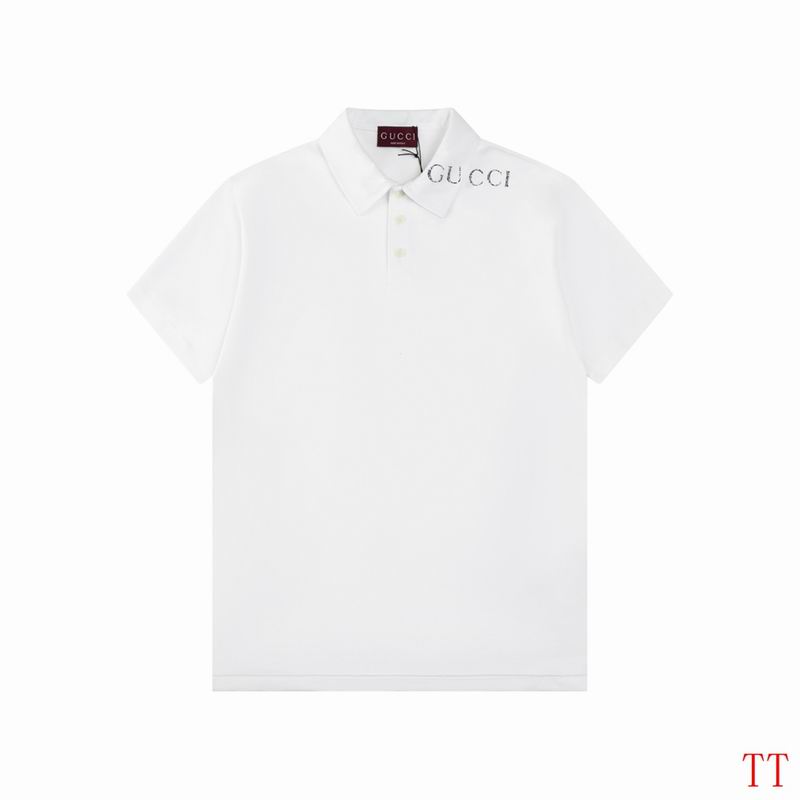 Wholesale High-quality G.ucci Short Sleeve Lapel Replica T-Shirts for sale