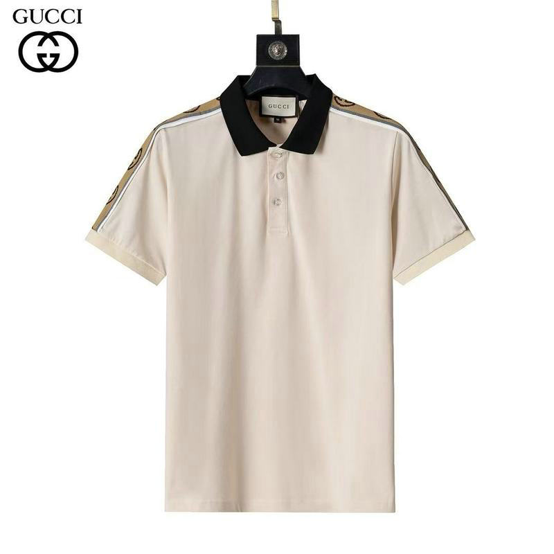 Wholesale High quality G ucci Short Sleeve Lapel Mens T Shirts for Sale