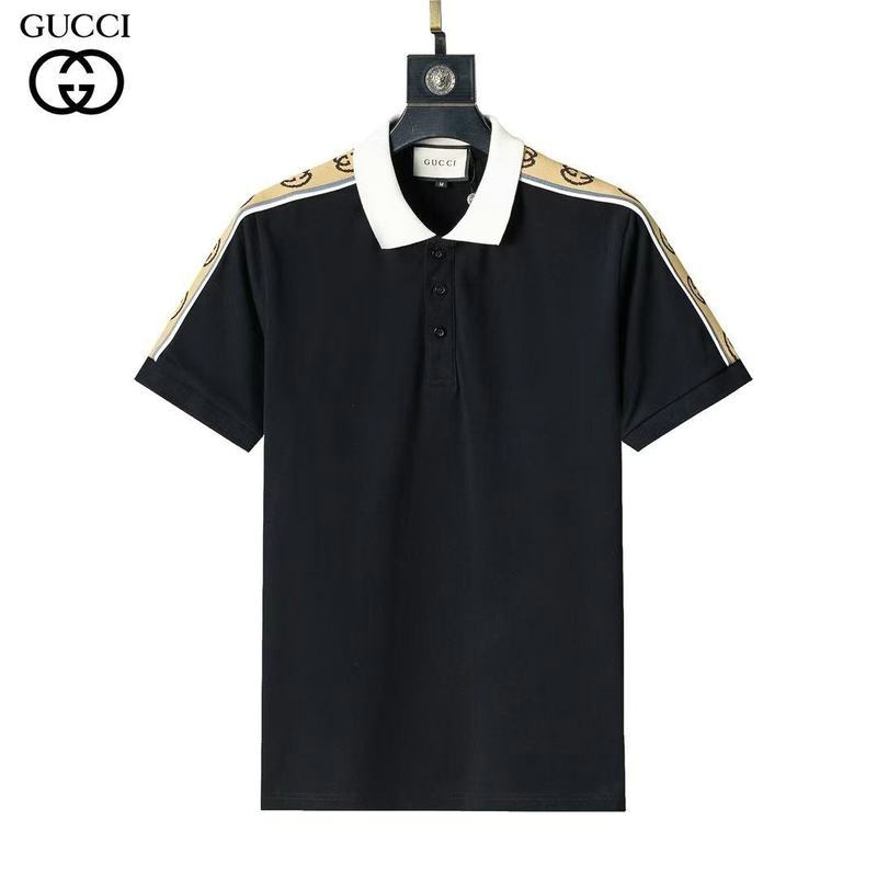 Wholesale High quality G ucci Short Sleeve Lapel Mens T Shirts for Sale