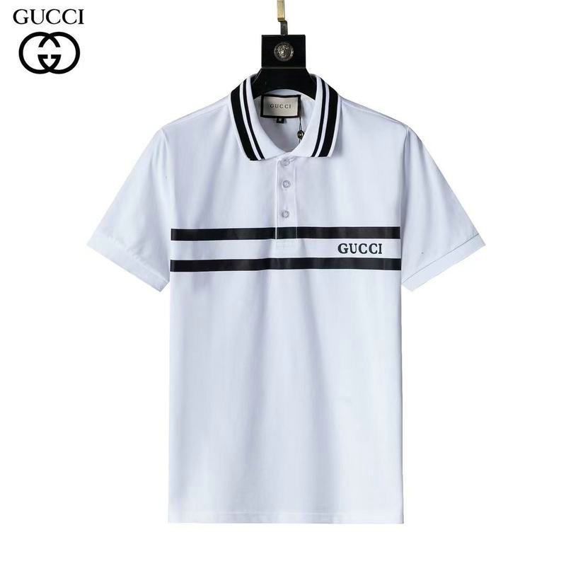 Wholesale High quality G ucci Short Sleeve Lapel Mens T Shirts for Sale