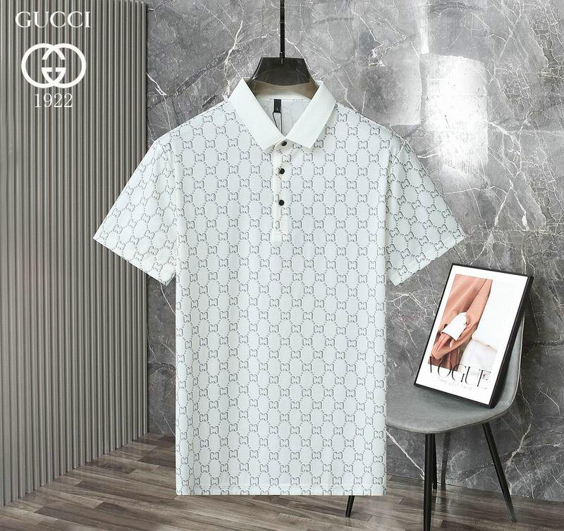 Wholesale Cheap High quality G ucci Short Sleeve Lapel Mens T Shirts for Sale