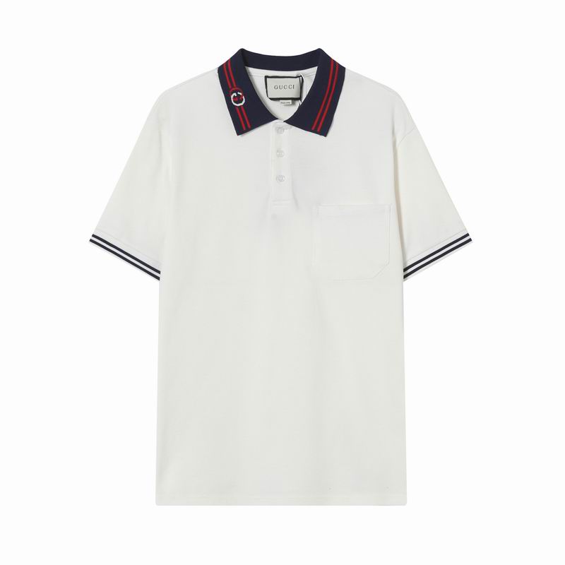 Wholesale High-quality G.ucci Short Sleeve Replica Designer Lapel T-Shirts for sale