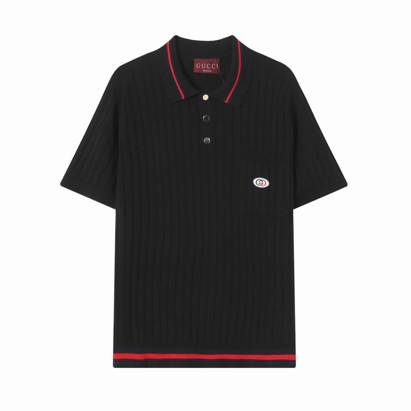 Wholesale High-quality G.ucci Short Sleeve Replica Designer Lapel T-Shirts for sale