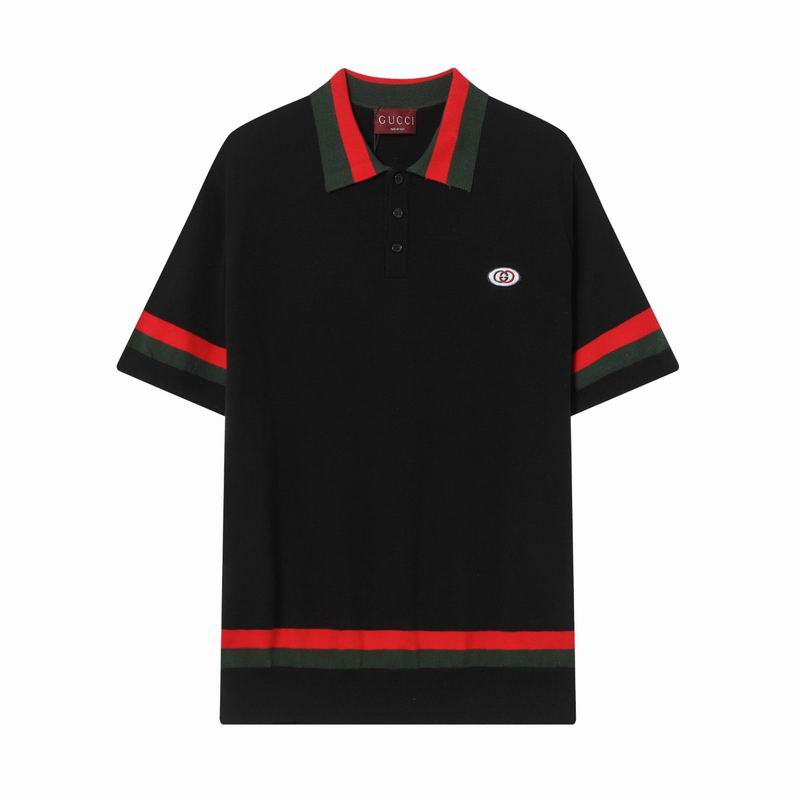 Wholesale High-quality G.ucci Short Sleeve Replica Designer Lapel T-Shirts for sale