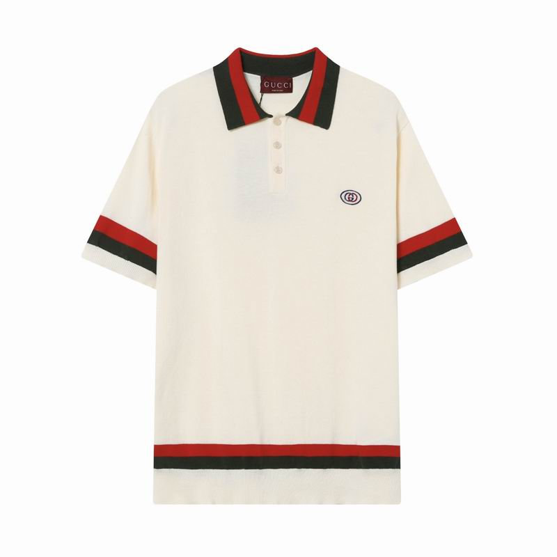 Wholesale High-quality G.ucci Short Sleeve Replica Designer Lapel T-Shirts for sale