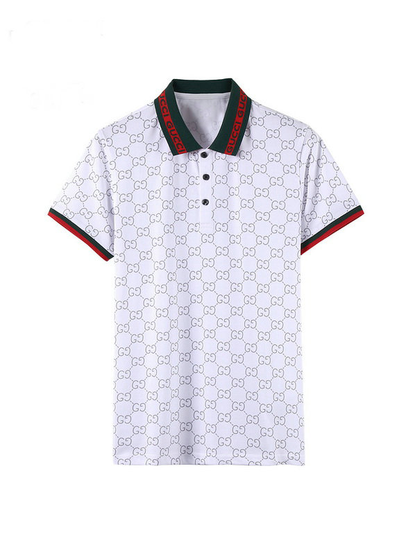 Wholesale Cheap G ucci men Short Sleeve Polo Lapel T-Shirts for Sale
