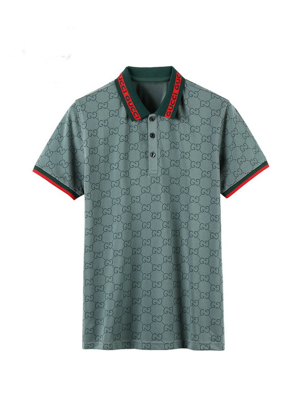 Wholesale Cheap G ucci men Short Sleeve Polo Lapel T-Shirts for Sale