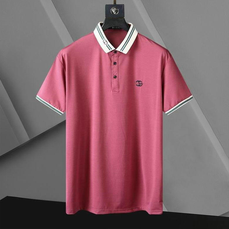 Wholesale Cheap G ucci men Short Sleeve Polo Lapel T-Shirts for Sale