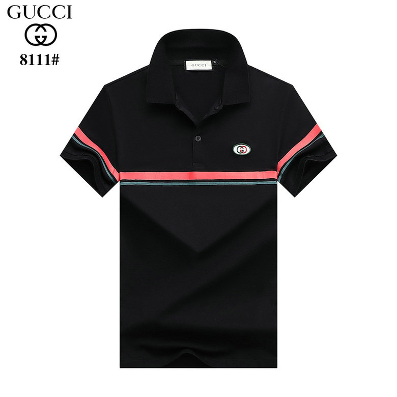 Wholesale Cheap G ucci men Short Sleeve Polo Lapel T-Shirts for Sale