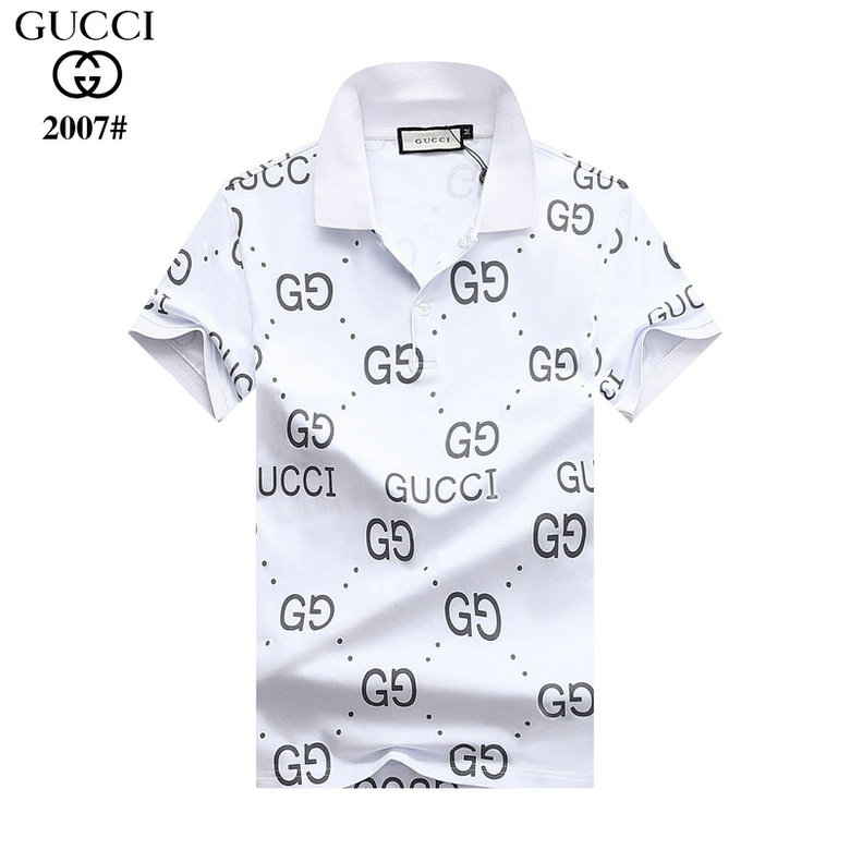 Wholesale Cheap G ucci men Short Sleeve Polo Lapel T-Shirts for Sale