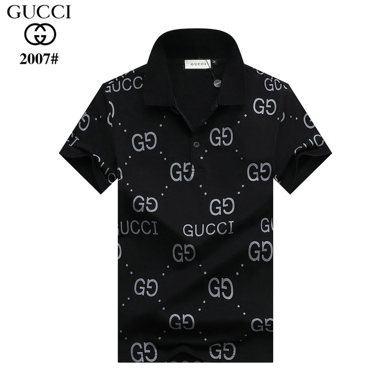 Wholesale Cheap G ucci men Short Sleeve Polo Lapel T-Shirts for Sale