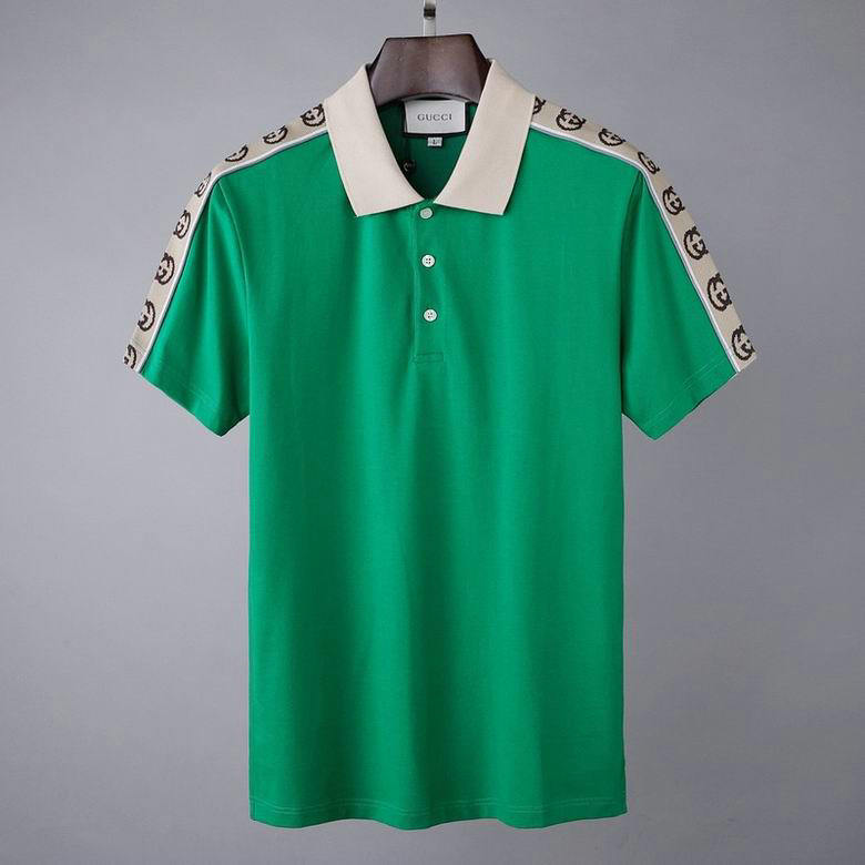 Wholesale Cheap G ucci men Short Sleeve Polo Lapel T-Shirts for Sale