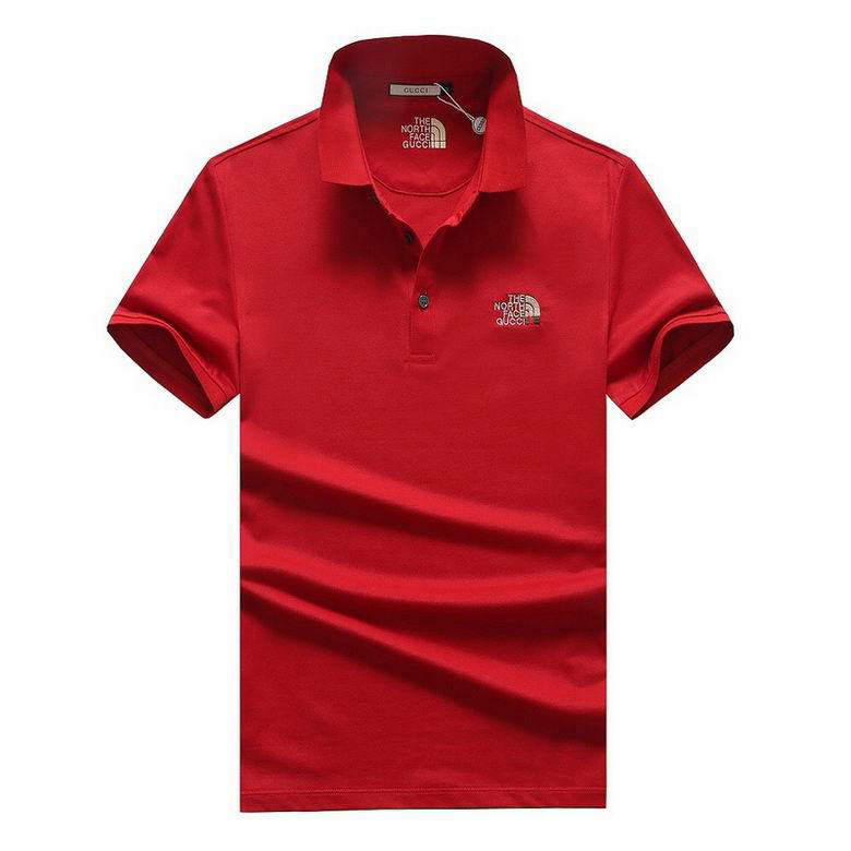 Wholesale Cheap G ucci men Short Sleeve Polo Lapel T-Shirts for Sale