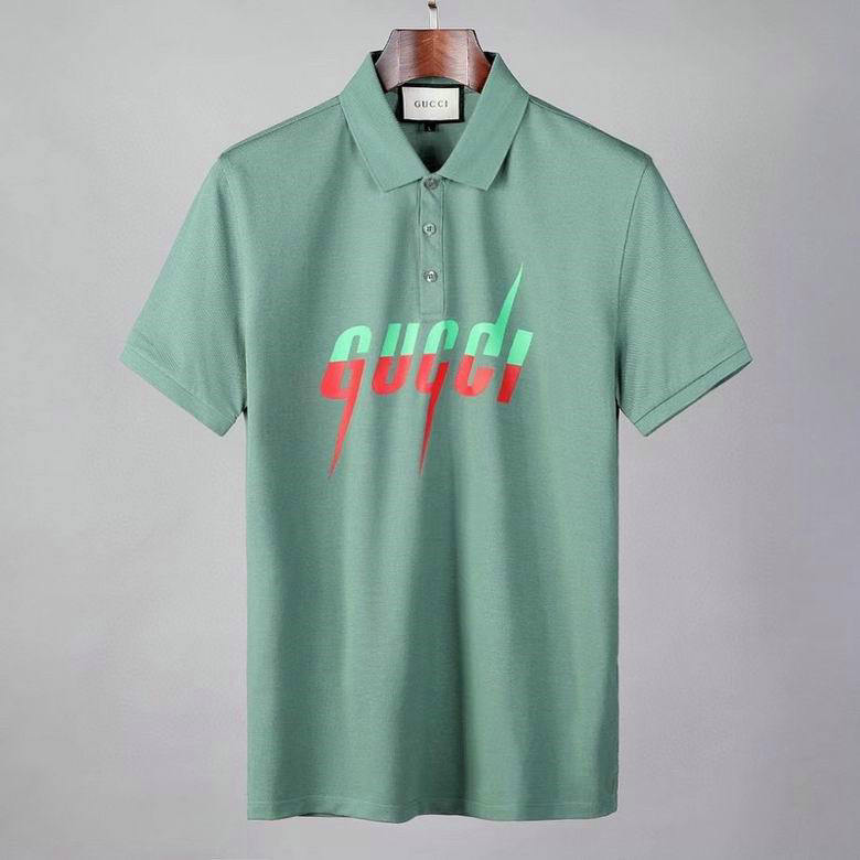 Wholesale Cheap G ucci men Short Sleeve Polo Lapel T-Shirts for Sale