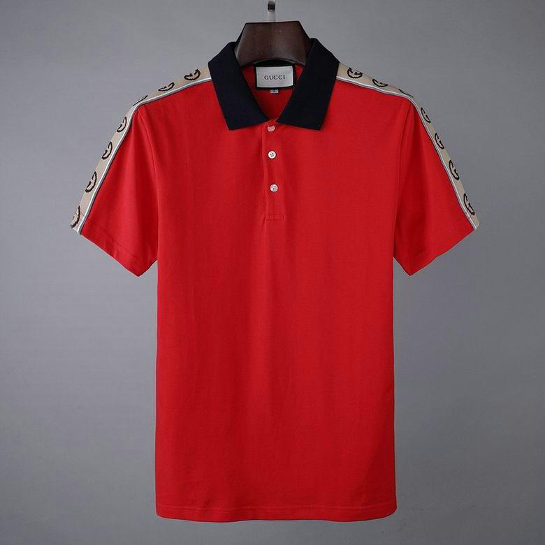 Wholesale Cheap G ucci men Short Sleeve Polo Lapel T-Shirts for Sale