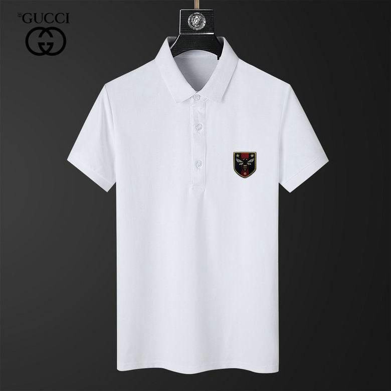 Wholesale Cheap G ucci men Short Sleeve Polo Lapel T-Shirts for Sale