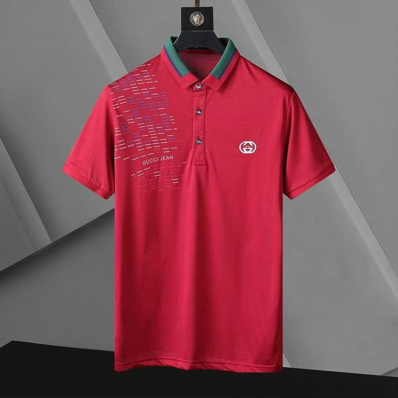 Wholesale Cheap G ucci men Short Sleeve Polo Lapel T-Shirts for Sale