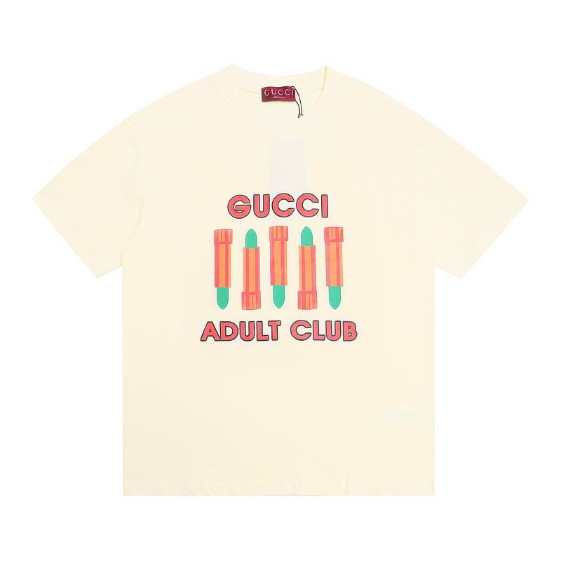 Wholesale High-quality Brands G.ucci Short Sleeve Crew Neck T-Shirts for sale