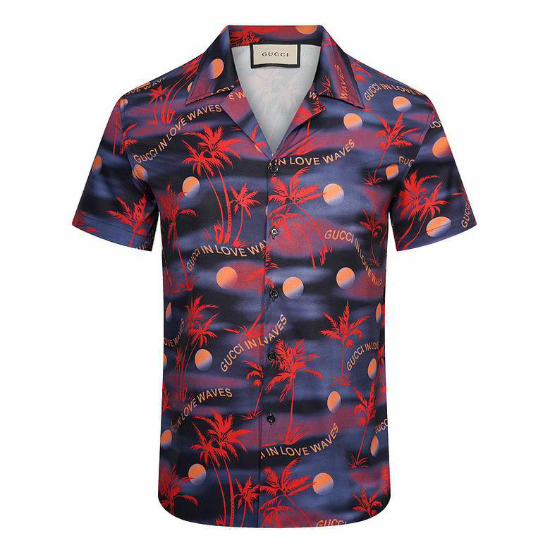 Wholesale Fashion Gucci Men's Short Sleeve Shirts for Sale