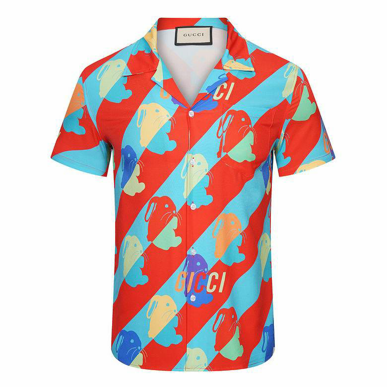 Wholesale Fashion Gucci Men's Short Sleeve Shirts for Sale