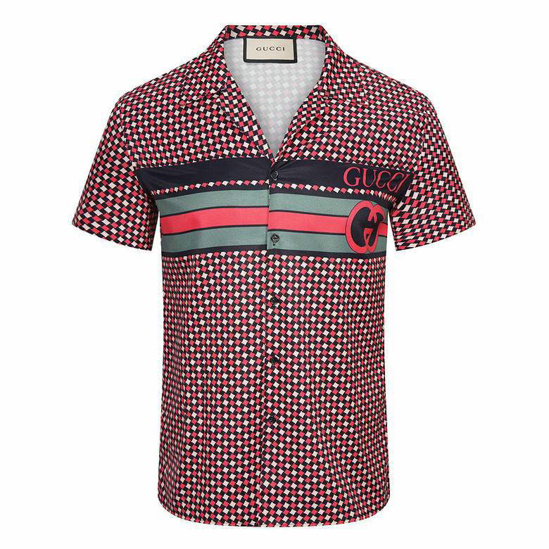 Wholesale Fashion Gucci Men's Short Sleeve Shirts for Sale