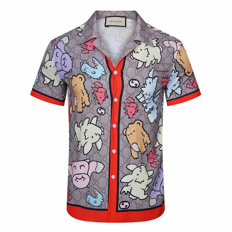 Wholesale Fashion Gucci Men's Short Sleeve Shirts for Sale