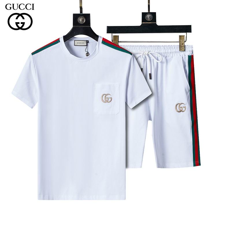 Wholesale Cheap High Quality G.ucci Short Sleeve Designer Tracksuits for Sale