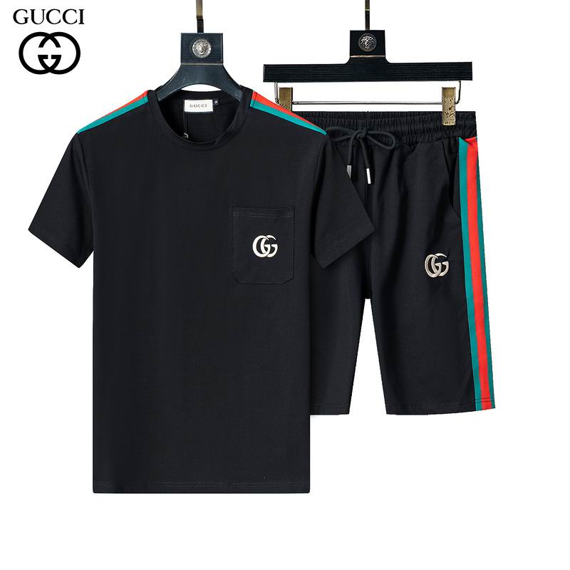 Wholesale Cheap G.ucci Short Sleeve Designer Tracksuits for Sale