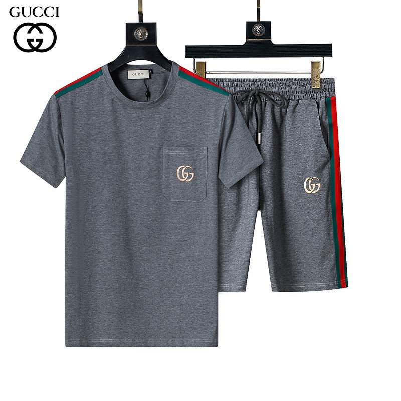 Wholesale Cheap High Quality G.ucci Short Sleeve Designer Tracksuits for Sale