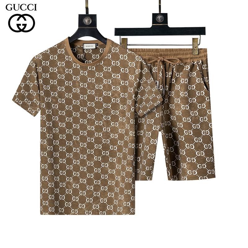 Wholesale Cheap High Quality G.ucci Short Sleeve Designer Tracksuits for Sale