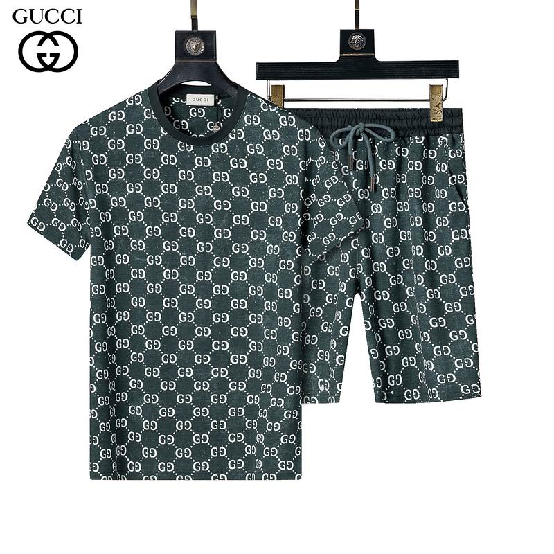 Wholesale Cheap High Quality G.ucci Short Sleeve Designer Tracksuits for Sale