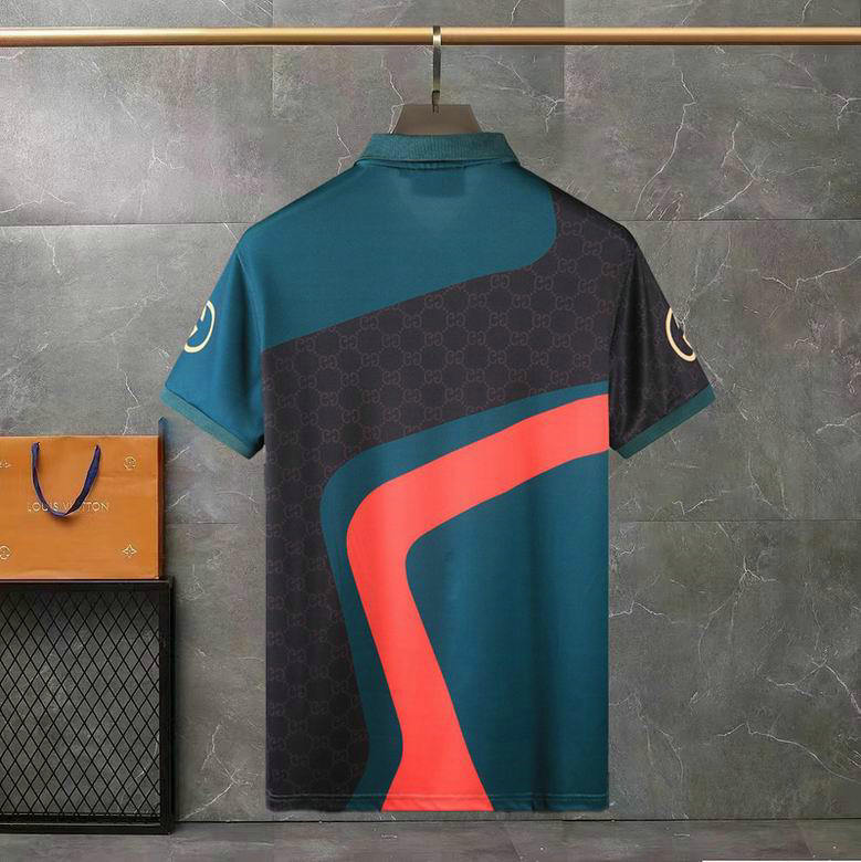 Wholesale Cheap G ucci Short Sleeve Lapel T Shirts for Sale