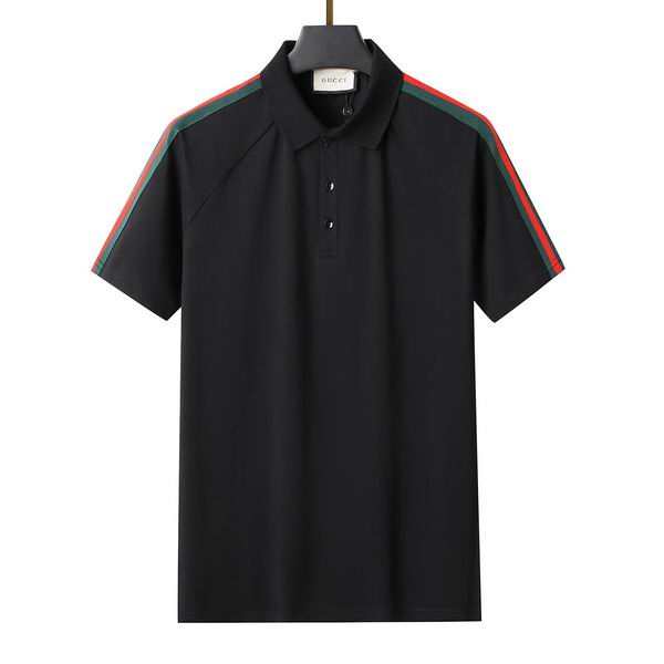 Wholesale Cheap High-quality men G.ucci Short Sleeve Lapel Replica Designer T Shirts for Sale