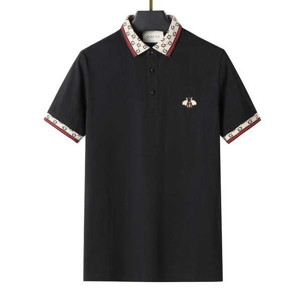 Wholesale Cheap High-quality men G.ucci Short Sleeve Lapel Replica Designer T Shirts for Sale