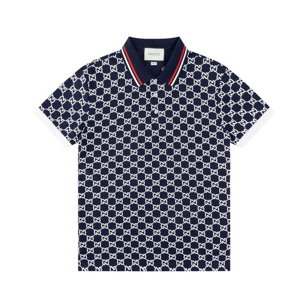 Wholesale Cheap High-quality men G.ucci Short Sleeve Lapel Replica Designer T Shirts for Sale