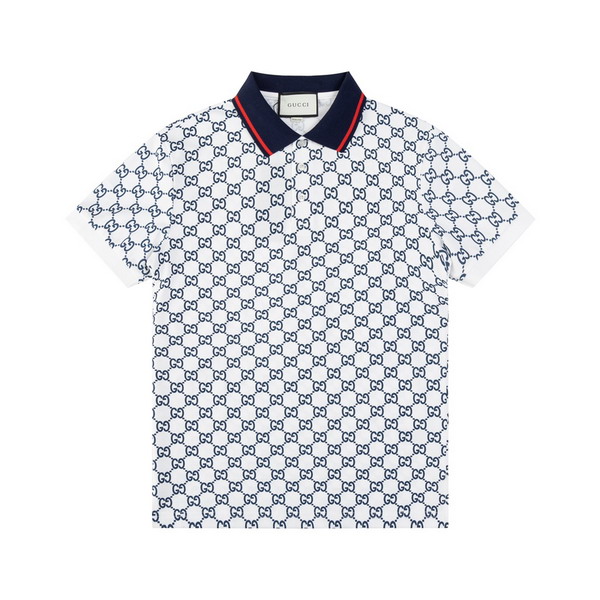 Wholesale Cheap High-quality men G.ucci Short Sleeve Lapel Replica Designer T Shirts for Sale