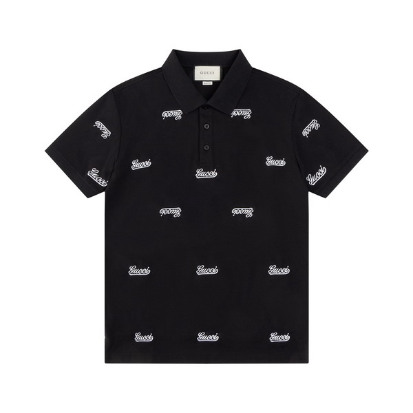 Wholesale Cheap High-quality men G.ucci Short Sleeve Lapel Replica Designer T Shirts for Sale