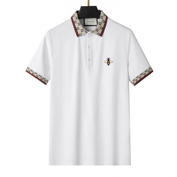 Wholesale Cheap High-quality men G.ucci Short Sleeve Lapel Replica Designer T Shirts for Sale