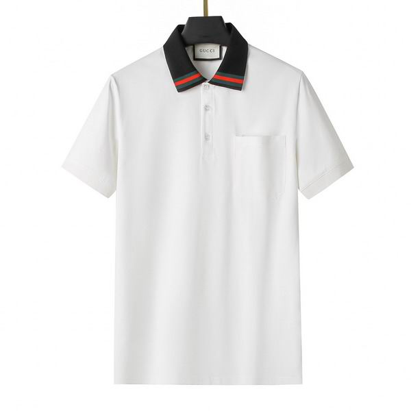 Wholesale Cheap High-quality men G.ucci Short Sleeve Lapel Replica Designer T Shirts for Sale