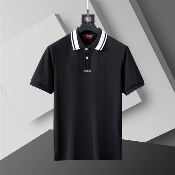 Wholesale Cheap High-quality men G.ucci Short Sleeve Lapel Replica Designer T Shirts for Sale