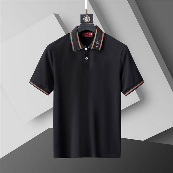 Wholesale Cheap High-quality men G.ucci Short Sleeve Lapel Replica Designer T Shirts for Sale