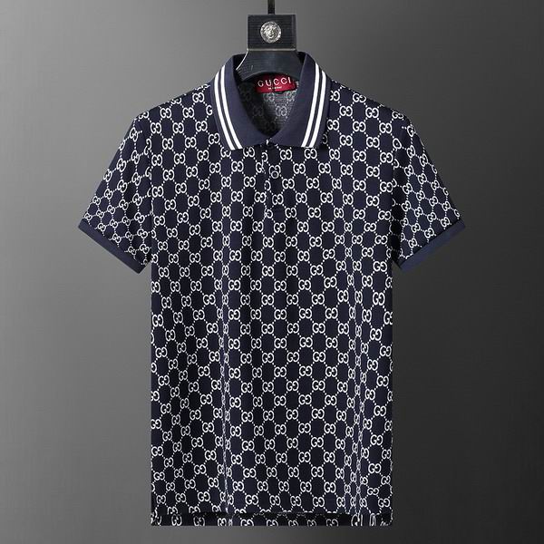 Wholesale Cheap High-quality men G.ucci Short Sleeve Lapel Replica Designer T Shirts for Sale