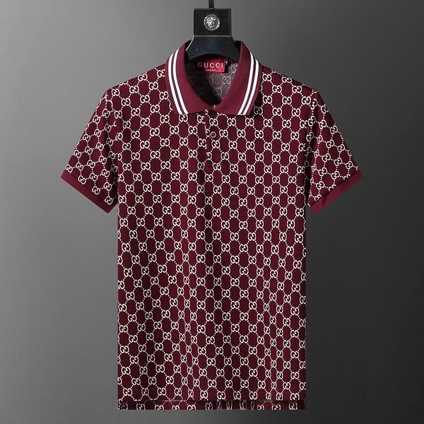 Wholesale Cheap High-quality men G.ucci Short Sleeve Lapel Replica Designer T Shirts for Sale
