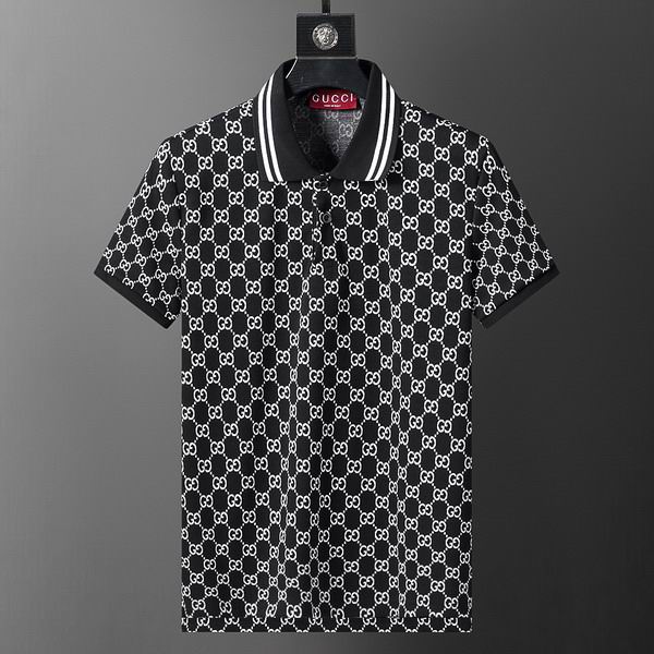 Wholesale Cheap High-quality men G.ucci Short Sleeve Lapel Replica Designer T Shirts for Sale
