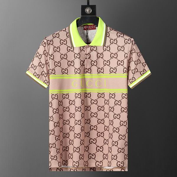 Wholesale Cheap High-quality men G.ucci Short Sleeve Lapel Replica Designer T Shirts for Sale