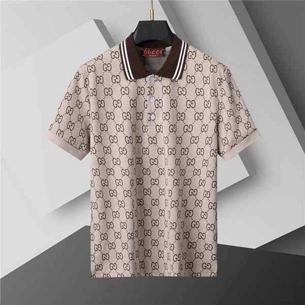 Wholesale Cheap High-quality men G.ucci Short Sleeve Lapel Replica Designer T Shirts for Sale