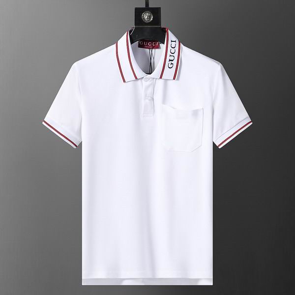 Wholesale Cheap High-quality men G.ucci Short Sleeve Lapel Replica Designer T Shirts for Sale