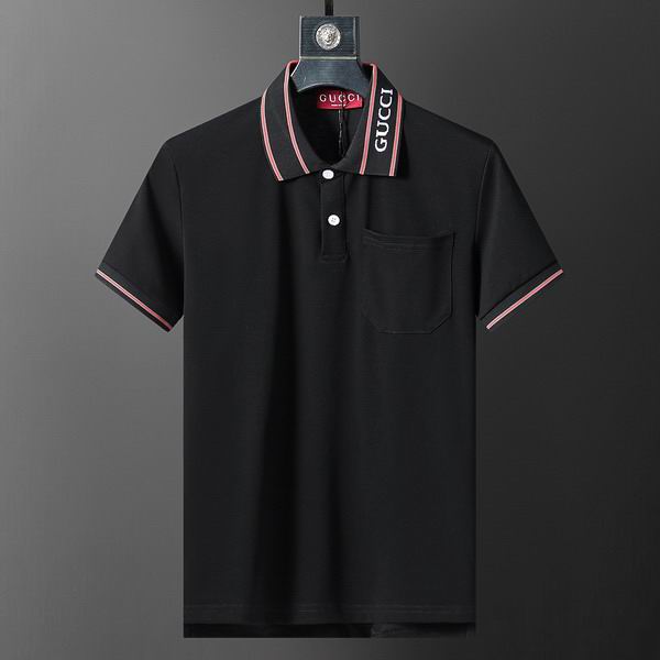 Wholesale Cheap High-quality men G.ucci Short Sleeve Lapel Replica Designer T Shirts for Sale