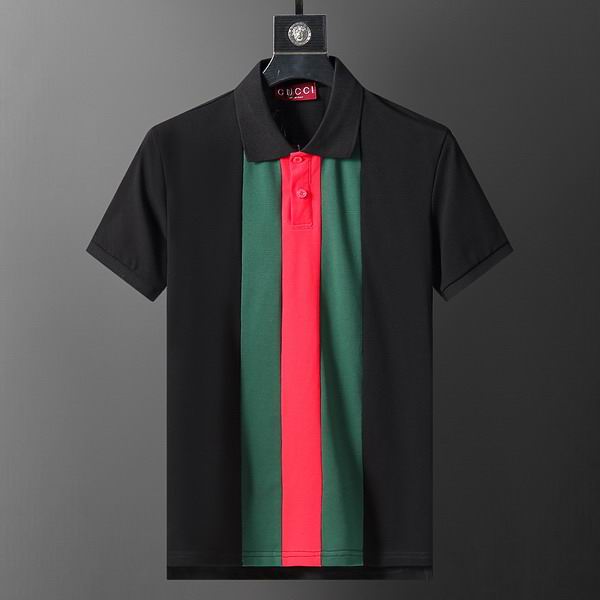 Wholesale Cheap High-quality men G.ucci Short Sleeve Lapel Replica Designer T Shirts for Sale