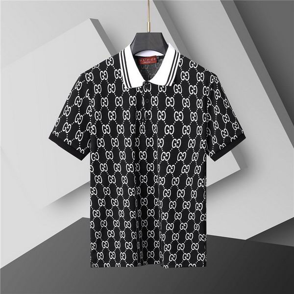 Wholesale Cheap High-quality men G.ucci Short Sleeve Lapel Replica Designer T Shirts for Sale